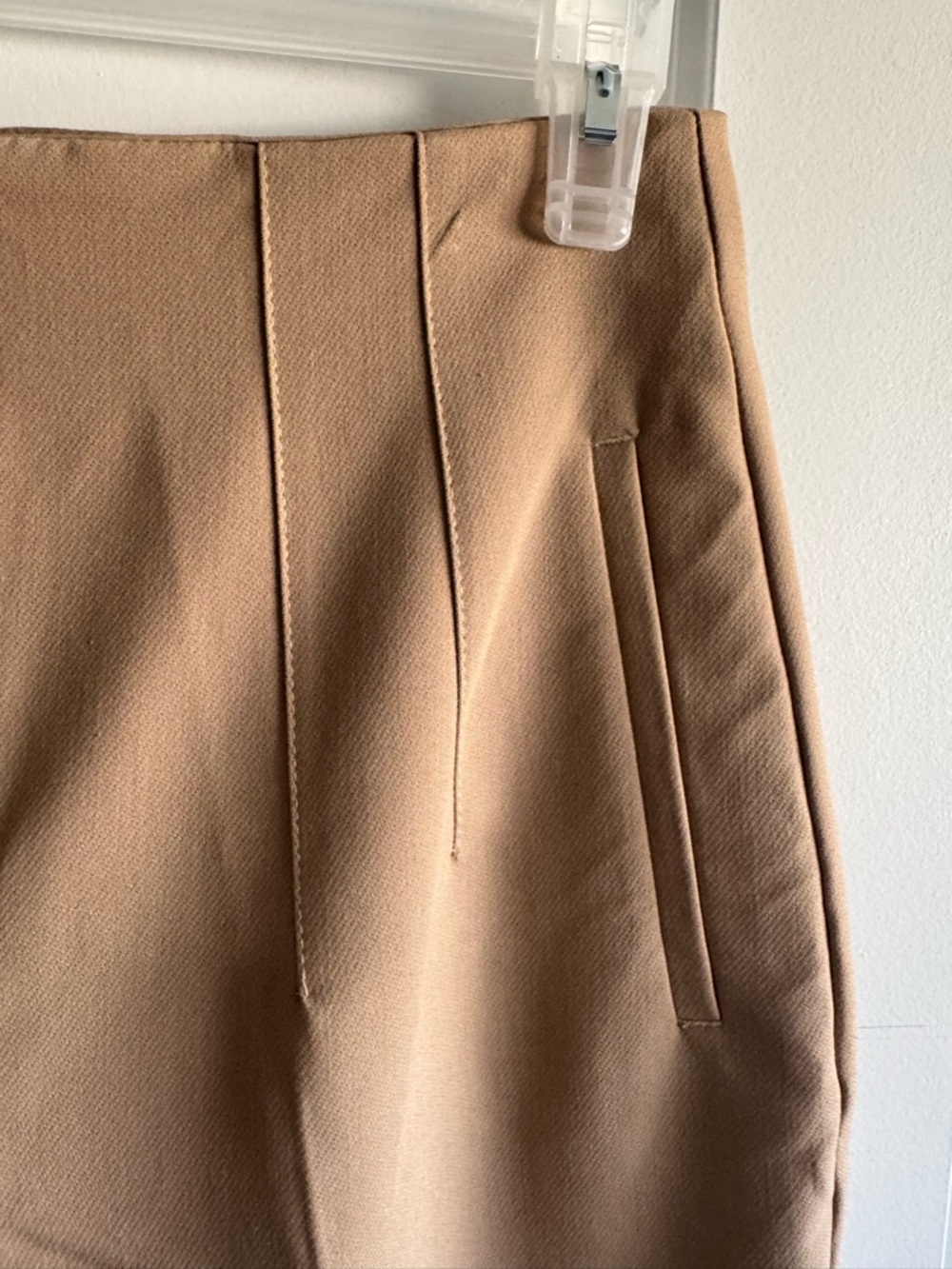 Zara High-Waist Tailored Ankle Trousers - Camel - Picture 5 of 8